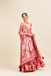 Niva dress with dupatta_ Red