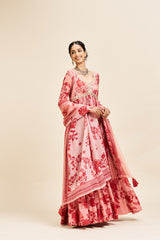 Niva dress with dupatta_ Red