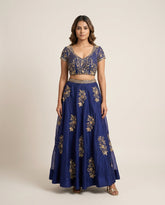 Heba Purple Lehenga RTS