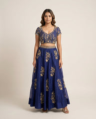 Heba Purple Lehenga RTS