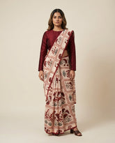 Zoe Red Organza Saree with Blouse