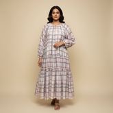 Aina Dress- White Checks