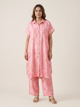 Gina Kurtha Set- Pink