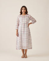 Jin Dress- White Checks