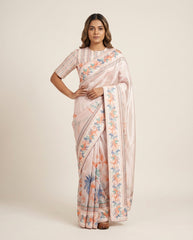 Classic Ivory Saree with Blouse