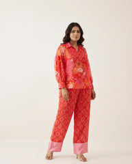 Enya Red Floral Co Ord Set RTS