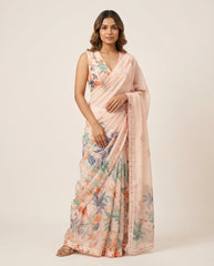 Seashell Ivory Saree with Blouse