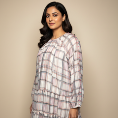 Aina Dress- White Checks