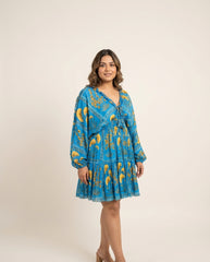 Siya Dress- Blue