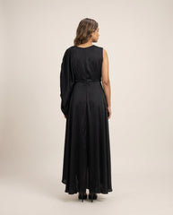 Sarah Black Half Shoulder Dress RTS