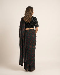 Zuri Saree Set- Black