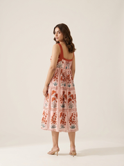 Jasvi Dress- Red RTS