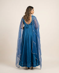 Venus Blue Anarkali with Dupatta RTS