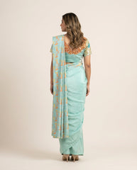 Kala Sea Green Saree with Blouse RTS
