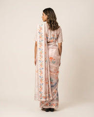 Classic Ivory Saree with Blouse