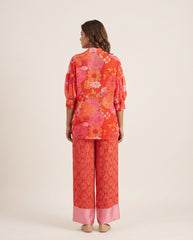 Enya Red Floral Co Ord Set RTS