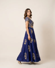 Heba Purple Lehenga RTS