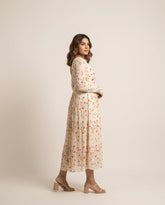 Tanvi Dress- Peach