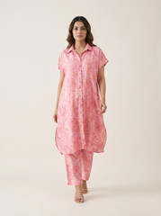 Gina Kurtha Set- Pink