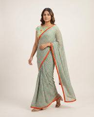 Aimi Saree Set- Green