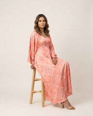 Anya Pink Bandini Dress with Jacket RTS