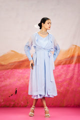 Alora Jacket Set - Powder Blue
