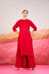 Aster Top With Bottom - Red