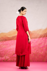 Aster Top With Bottom - Red