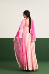 Sarah Dress With Dupatta - Peach
