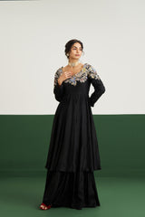 Mahira amethyst Anarkali- Black