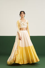 Freya 3 Piece Set - Ivory & Yellow