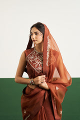 Alyssa Saree Set - Brown RTS