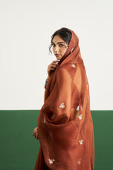 Alyssa Saree Set - Brown RTS