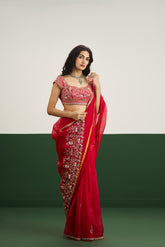 Naina Saree Set- Red