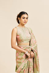 Akasha saree set_ Green RTS