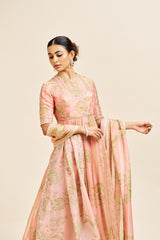 Sadhna Dress with Dupatta_ Peach RTS
