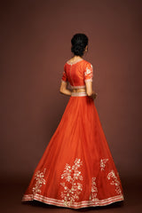 Yuktha lehenga set with dupatta - Rust RTS