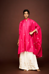 Saira kaftan set - Hot pink RTS