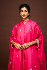 Saira kaftan set - Hot pink RTS