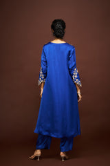 Pari Kurtha set - Royal blue RTS