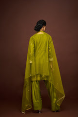 Viha Kurtha set with dupatta - Green
