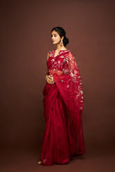 Shula saree set - Maroon