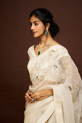 Sama saree set - Ivory
