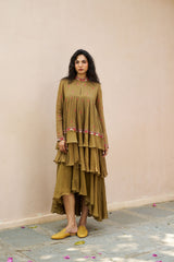 Avira Dress - Olive Green
