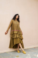 Avira Dress - Olive Green