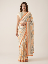 Mirna Saree Set- Cream