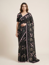 Ari Black Saree with Blouse