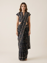 Kaia Black Saree with Blouse