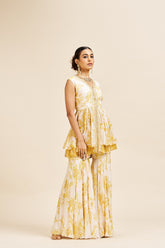 Aashi Sharara Set - Ivory