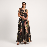 Kasie drape dress - Black